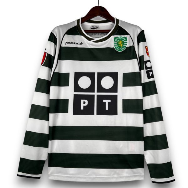 Camiseta Sporting de Lisboa 2001-2002 Local – Manga Larga