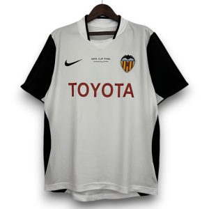 Camiseta Valencia CF 2003-2004 Local Final UEFA