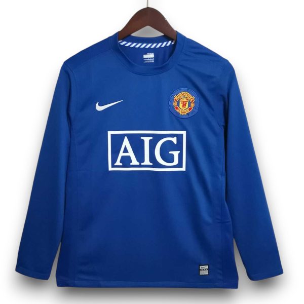 Camiseta Manchester United 2008-2009 Alternativa Manga Larga