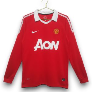 Camiseta Manchester United 2010-2011 Local- Manga Larga