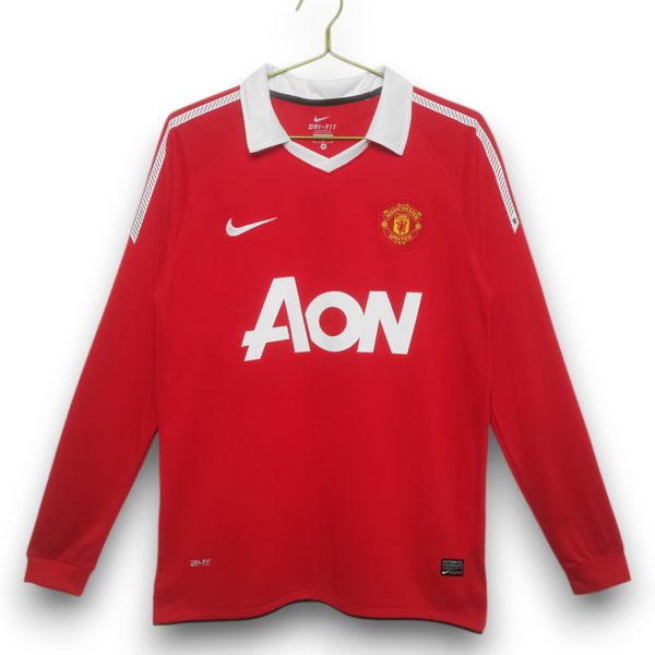 Camiseta Manchester United 2010-2011 Local- Manga Larga