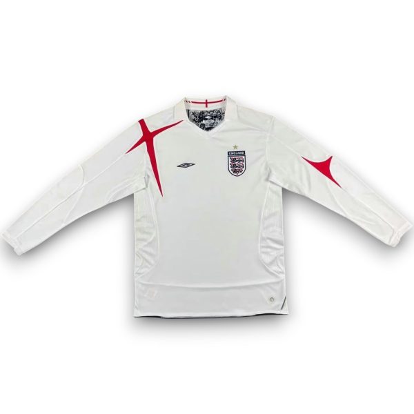 Camiseta Inglaterra 2006 Local Manga Larga