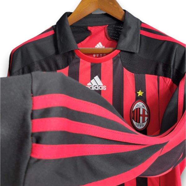 Camiseta AC Milan 2007-2008 Local Manga Larga