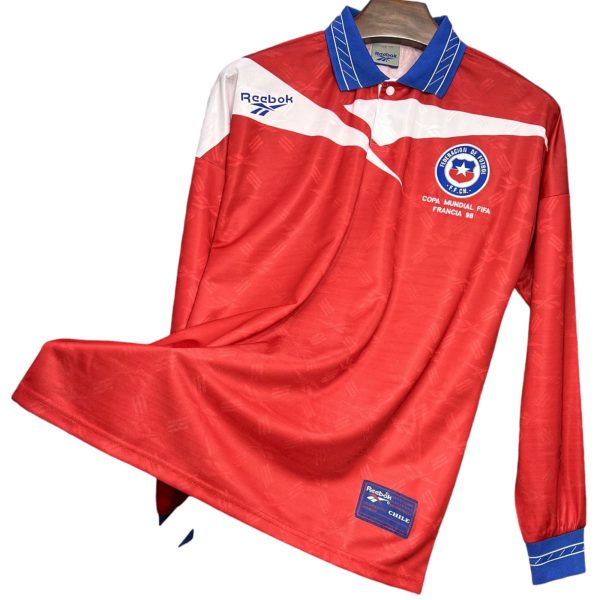 Camiseta Chile 1998 Local – Manga Larga