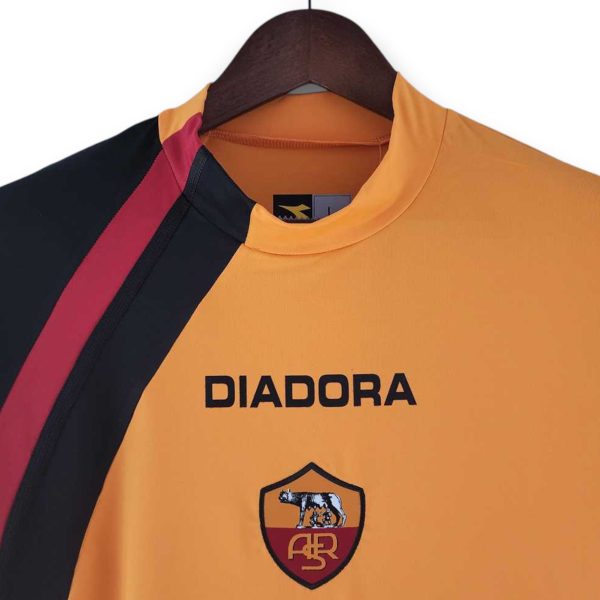 Camiseta AS Roma 2005-2006 Visitante Manga Larga