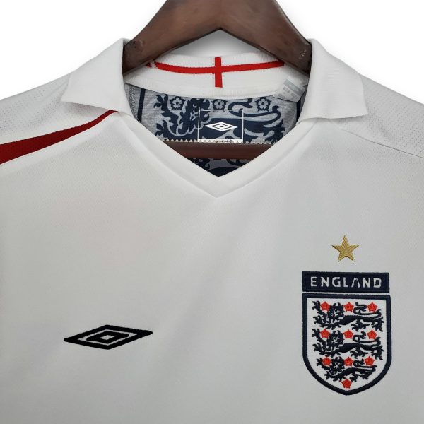 Camiseta Inglaterra 2006 Local Manga Larga