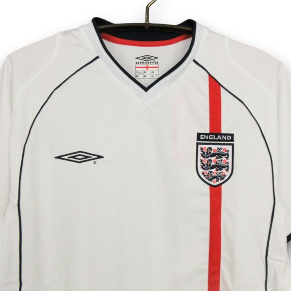Camiseta Inglaterra 2002 Local Manga Larga
