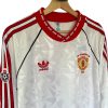 Camiseta Manchester United 1990-1991 Visitante Manga Larga Campeones Europa