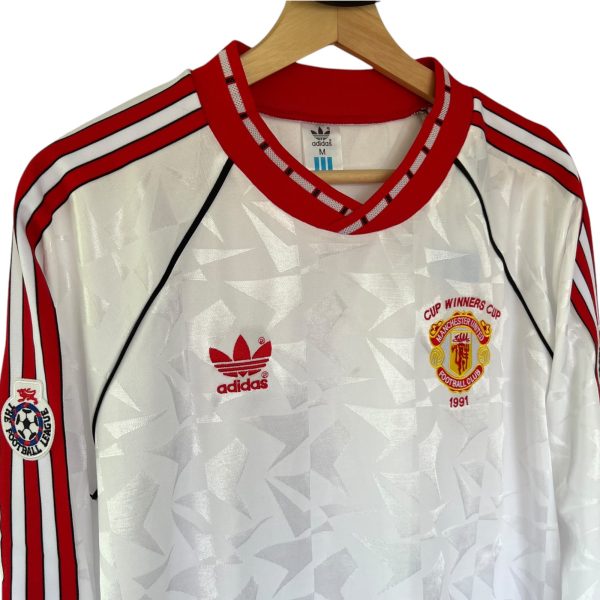 Camiseta Manchester United 1990-1991 Visitante Manga Larga Campeones Europa