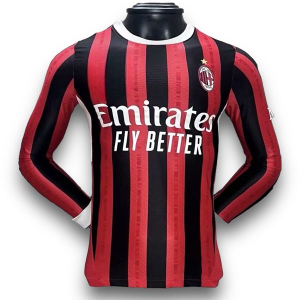 Camiseta Milan 2024-2025 Local Manga Larga – Version Pro Player