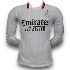 Camiseta Milán 2024-2025 Visitante Manga Larga – Versión Pro Player