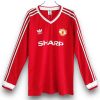 Camiseta Manchester United 1986-1988 Local Manga Larga