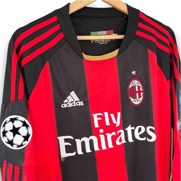 Camiseta AC Milan 2010-2011 Local Manga Larga