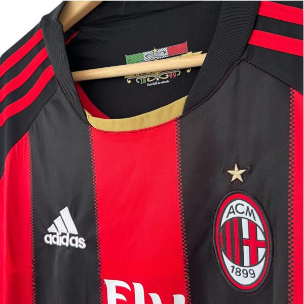 Camiseta AC Milan 2010-2011 Local Manga Larga