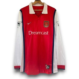 Camiseta Arsenal 1998 Local Manga Larga