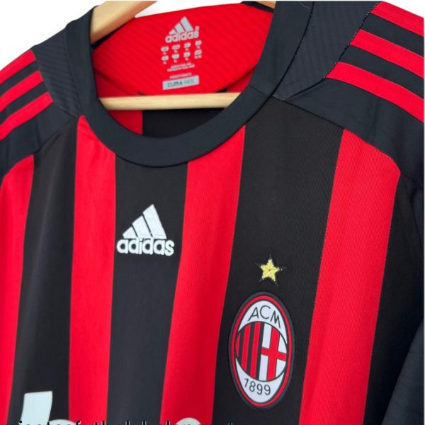 Camiseta AC Milan 2008-2009 Local Manga Larga