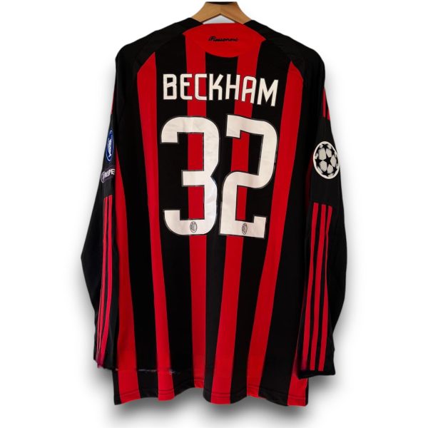 Camiseta AC Milan 2008-2009 Local Manga Larga