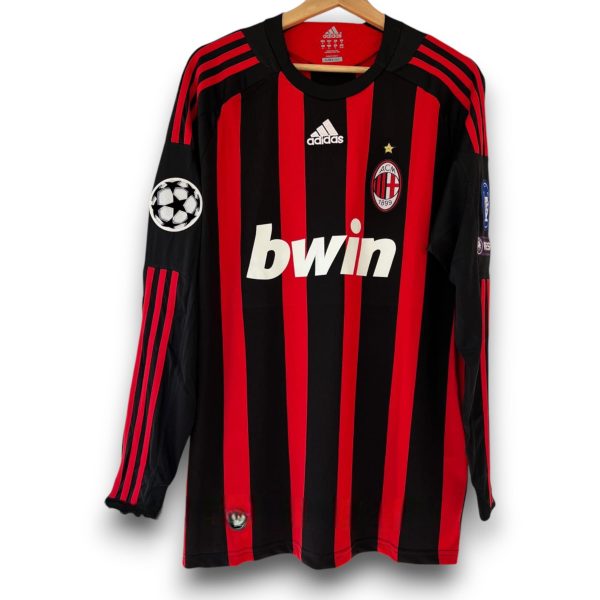 Camiseta AC Milan 2008-2009 Local Manga Larga