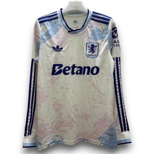 Camiseta Aston Villa 2025-2026 Alternativa Manga Larga