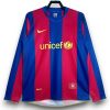 Camiseta Barcelona 2007-2008 Local Manga Larga