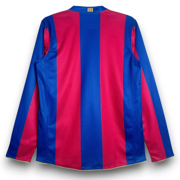 Camiseta Barcelona 2007-2008 Local Manga Larga