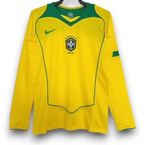 Camiseta Brasil 2004 Local Manga Larga
