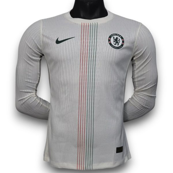 Camiseta Chelsea 2025-2026 Visitante Manga Larga- Version Pro Player