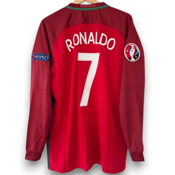 Camiseta Portugal 2016 Local Manga Larga