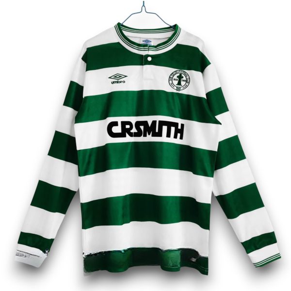 Camiseta Celtic 1987-1988 Local Manga Larga