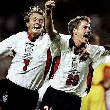 Camiseta Inglaterra 1998 Local Manga Larga