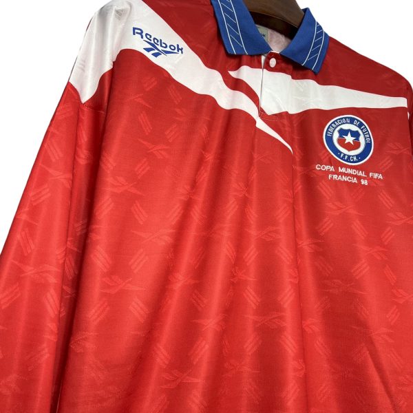 Camiseta Chile 1998 Local – Manga Larga