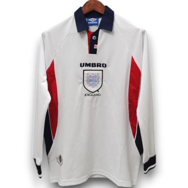 Camiseta Inglaterra 1998 Local Manga Larga