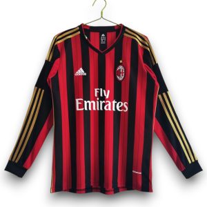 Camiseta AC Milan 2013-2014 Local Manga Larga