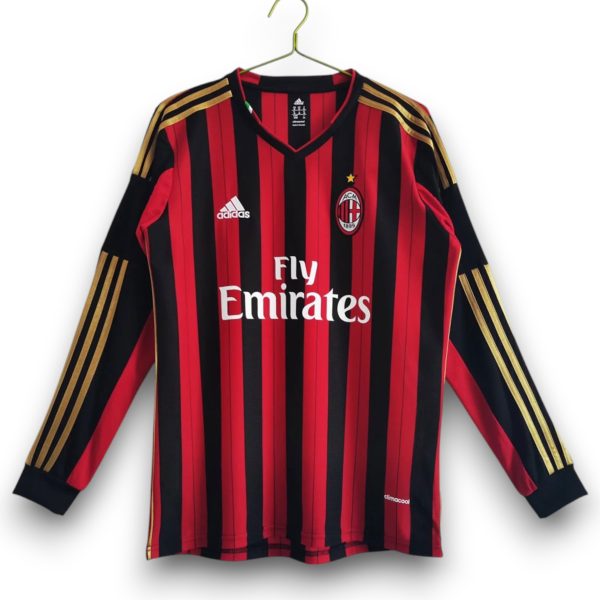 f3fdbd0540065fd44ad23ef860dc2f41-Photoroom.jpg Camiseta AC Milan 2013-2014 Local Manga Larga