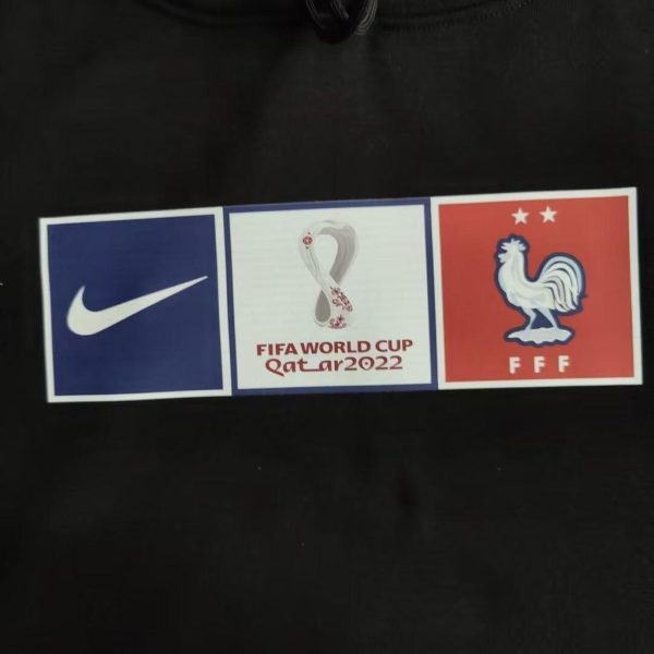 Sudadera Francia 22/23 Negra Qatar – Sudadera Adulto