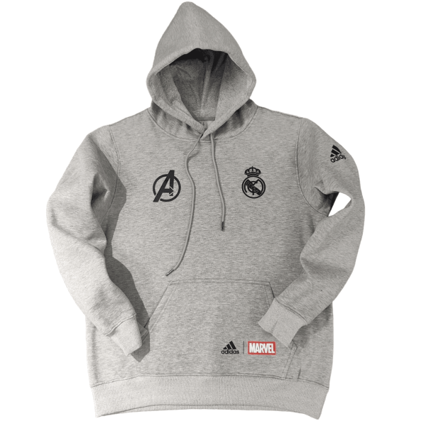 Sudadera Madrid x Avengers 22/23 Gris – Sudadera Adulto