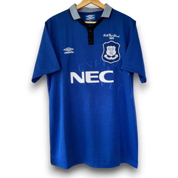 Camiseta Everton 1994-1995 Local Final de Copa