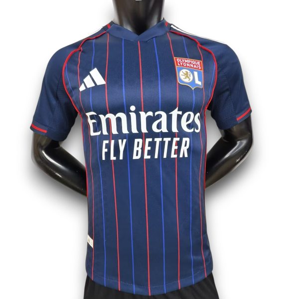 Camiseta Olympique de Lyon 2025-2026 Visitante – Version Pro Player