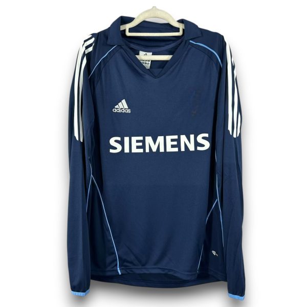 Camiseta Real Madrid 2005-2006 Visitante Manga Larga