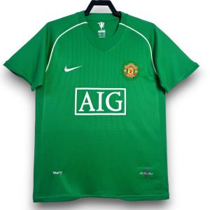 Camiseta Manchester United 2007-2008 Visitante Portero