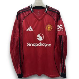Camiseta Manchester United 2025-2026 Local Manga Larga