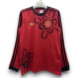 Camiseta Manchester United 2025-2026 Prepartido Manga Larga
