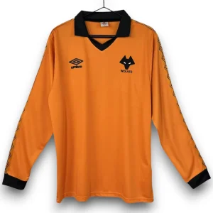 Camiseta Wolves 1980-1981 Local Manga Larga