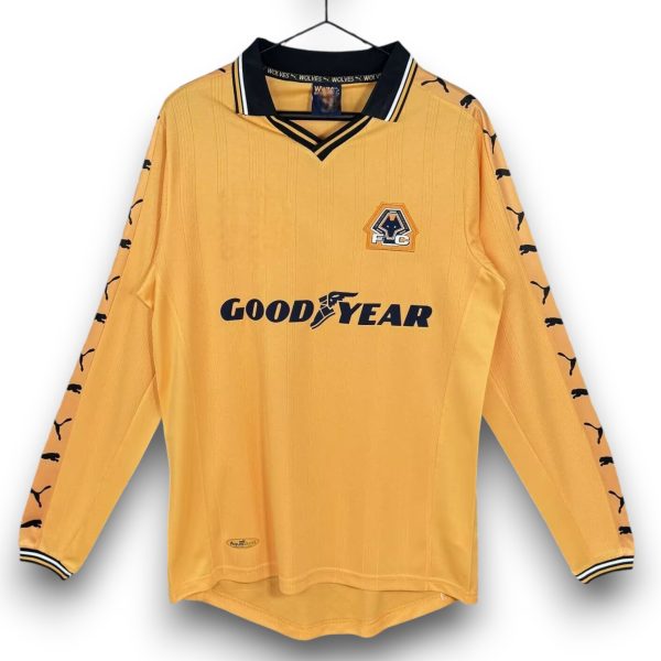 Camiseta Wolves 1998-1999 Local Manga Larga